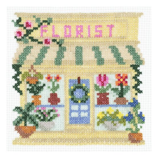 Trimits Florist Mini Cross Stitch Kit 13cm x 13cm image number 2