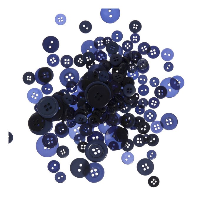 Navy Blue Buttons Pack 50g image number 1