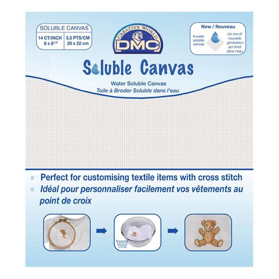 DMC Soluble Canvas 20cm x 22cm image number 1