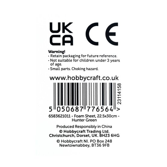 Hunter Green EVA Foam Sheet 22.5cm x 30cm image number 5