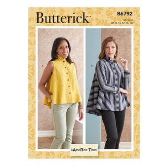 Butterick Women’s Top Sewing Pattern B6792 (8-16)