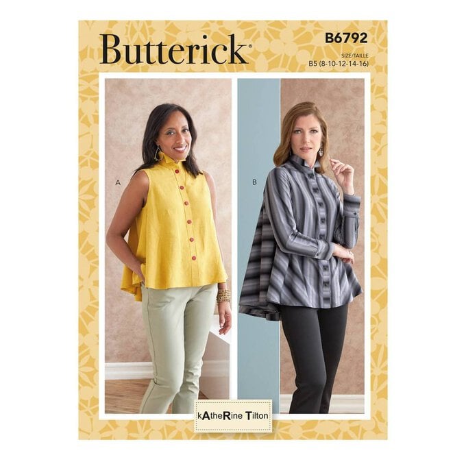 Butterick Women’s Top Sewing Pattern B6792 (8-16) image number 1