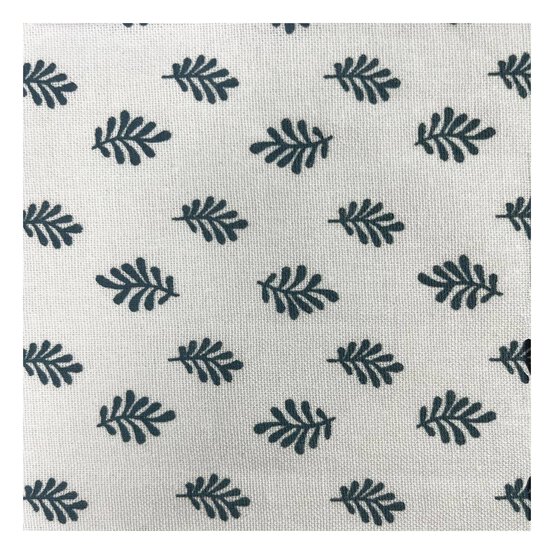 White Leaf Polycotton Print Fabric by the Metre image number 1
