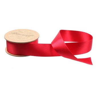 Red Double-Faced Satin Ribbon 24mm x 5m