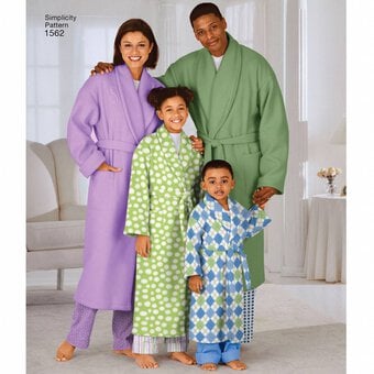 Simplicity Family Sleepwear Sewing Pattern 1562 image number 4