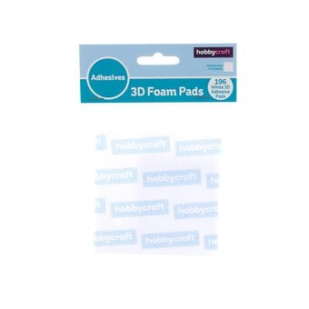Adhesive Foam Pads 7mm x 7mm x 3mm 196 Pack image number 4