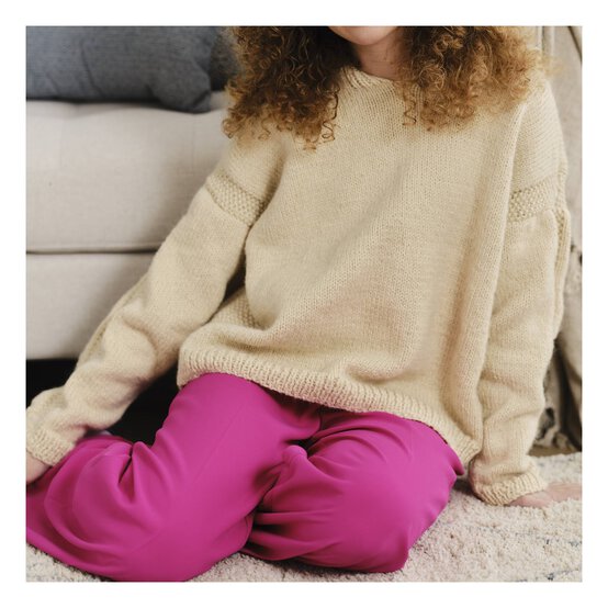 Knitcraft Moss Stitch Stripe Hoodie Digital Pattern 0254 image number 1