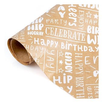 Assorted Kraft Fashion Wrapping Paper 69cm x 2m image number 3