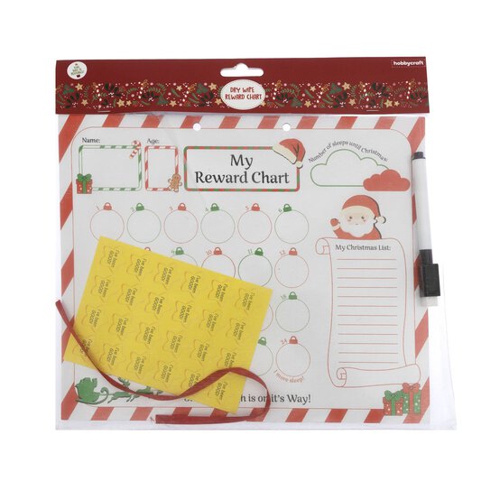 Christmas Dry Wipe Reward Chart image number 4