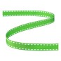 Lime Green Grosgrain Running Stitch Ribbon 9mm x 5m image number 2