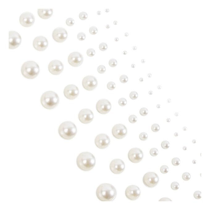 Assorted Adhesive Pearls 108 Pack image number 1