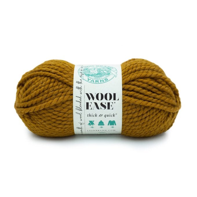 Lion Brand Flax Wool-Ease Thick & Quick Yarn 170g image number 1