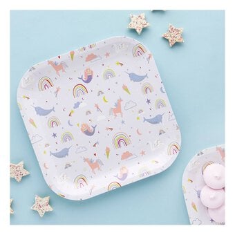 Enchanted Rainbow Paper Plates 8 Pack image number 2
