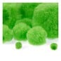 Bright Green Pom Poms 60 Pack  image number 3