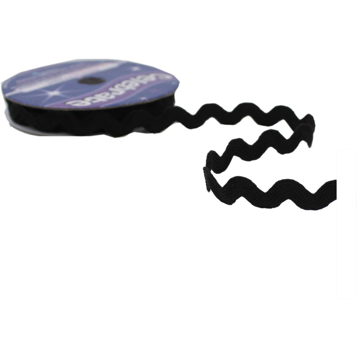 Black Ric Rac Ribbon 6mm x 4m | Hobbycraft