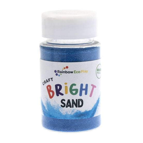 Rainbow Eco Play Blue Sand Shaker Bottle 90g image number 1