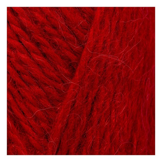 Knitcraft Dark Red Leader of the Pac Aran Yarn 100g image number 2