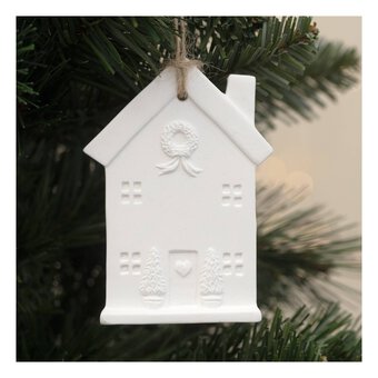 Hanging Ceramic House Decoration 10.5cm