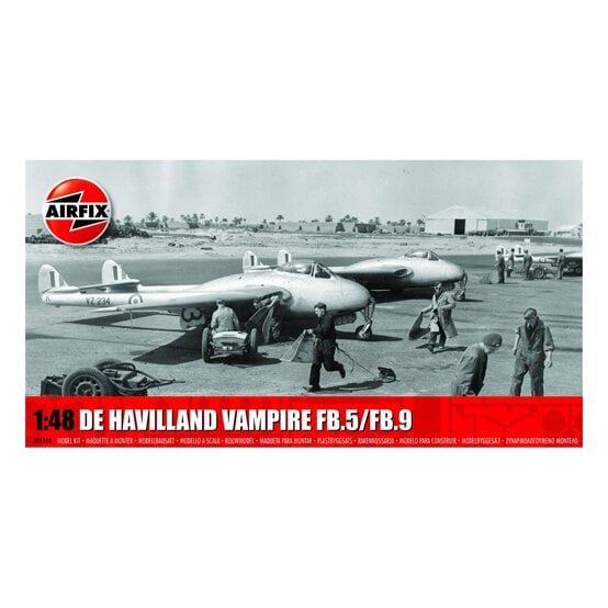Airfix de Havilland Vampire FB.5/FB.9 Model Kit 1:48 image number 1