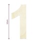 Small Wooden Number 1 6.5cm image number 4