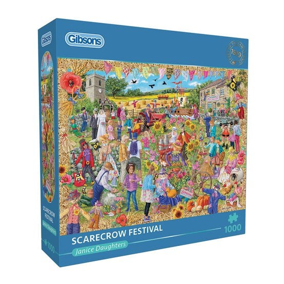 Gibsons Scarecrow Festival Jigsaw Puzzle 1000 Pieces image number 1
