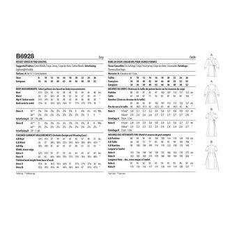Butterick Women's Dresses Sewing Pattern B6928 (B5 8-16)