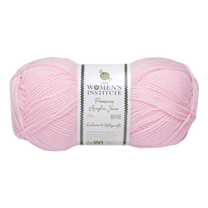 Women's Institute Light Pink Premium Acrylic Yarn 100g image number 1