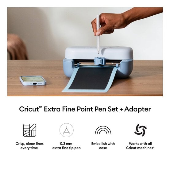 Cricut Black Extra Fine Point Pens 3 Pack  image number 6