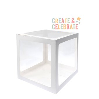 Create & Celebrate White Balloon Boxes 4 Pack