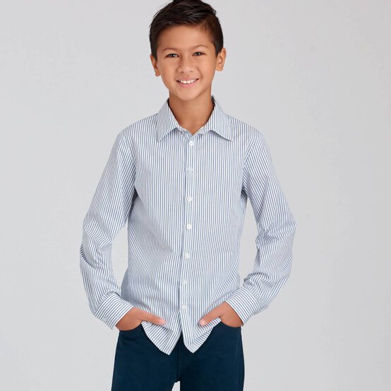 Simplicity Boys&rsquo; Shirt Sewing Pattern S9056 (8-16) image number 3
