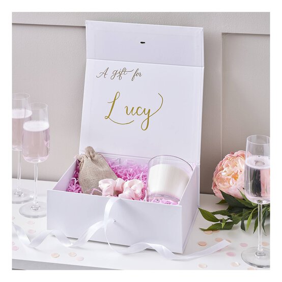 Create & Celebrate White Foldable Gift Box 28cm x 21cm image number 2