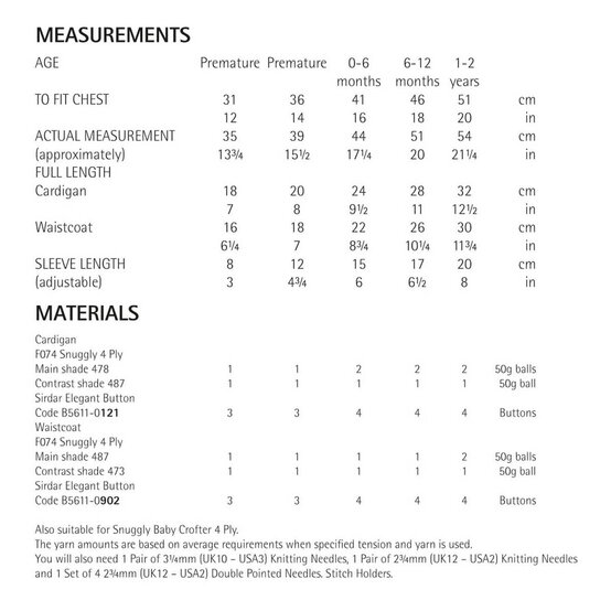 Sirdar Snuggly 4 Ply Cardigan and Waistcoat Digital Pattern 5221 image number 2