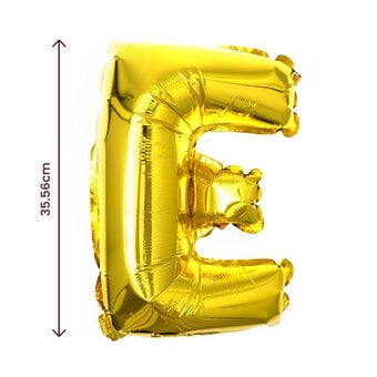 Gold Foil Letter E Balloon image number 2