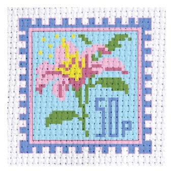 Mini Flower Stamp Cross Stitch Kit