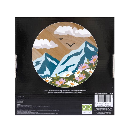 Mountains Paint by Numbers on Wood image number 4