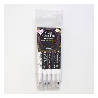 Rainbow Dust Double-Ended Edible Food Pen 5 Pack
