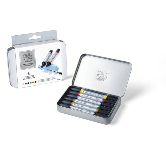 Winsor & Newton Watercolour Markers 6 Pieces image number 3