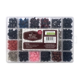 Toy Safety Eyes and Noses 370 Pack