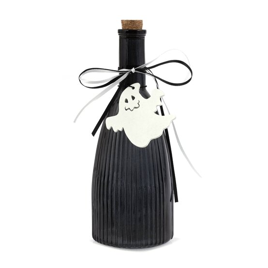 Black Ghost Potion Bottle with Cork Top 22cm image number 3