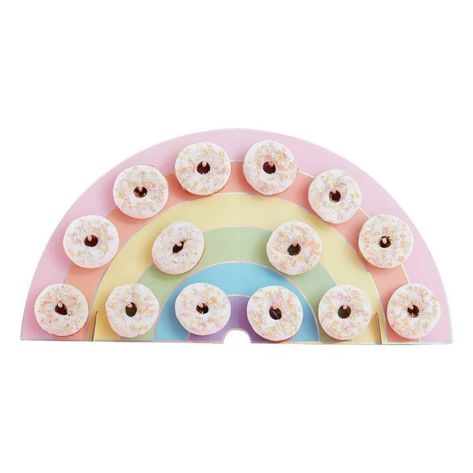 Ginger Ray Pastel Party Doughnut Wall image number 1