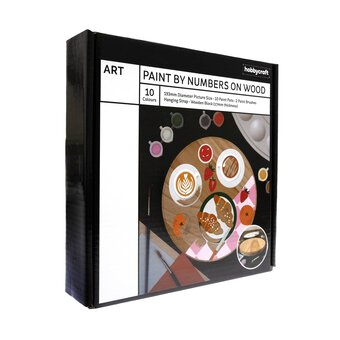 Breakfast Food Paint by Numbers on Wood
