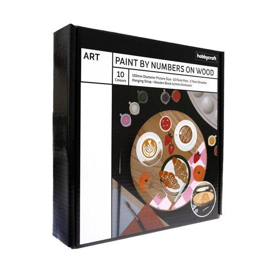 Breakfast Food Paint by Numbers on Wood image number 1