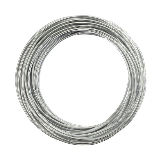 Silver Aluminium Wire 2mm x 11.5m