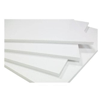 West Design White Foam Board A4 5 Pack