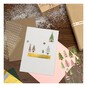 Green and Pink Christmas Tree Embossed Stickers image number 2