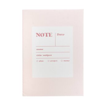Pink Stitch Notebook A5