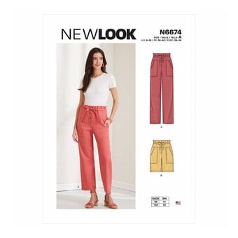 New Look Women's Trousers and Shorts Sewing Pattern N6674