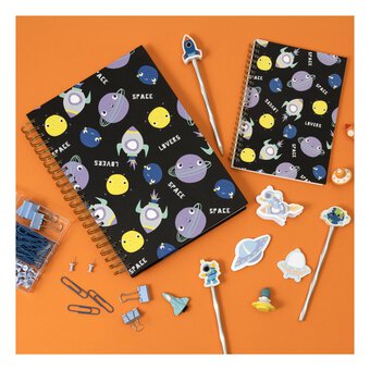 Space Soft Cover Spiral Notebook A5 