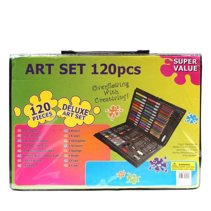 Buy Deluxe Art Set 120 Pieces for GBP 10.00 | Hobbycraft UK