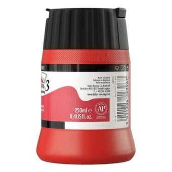 Daler-Rowney System3 Cadmium Red Screen Printing Acrylic Ink 250ml image number 2
